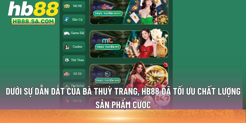 Dưới sự dẫn dắt của bà Thuỳ Trang